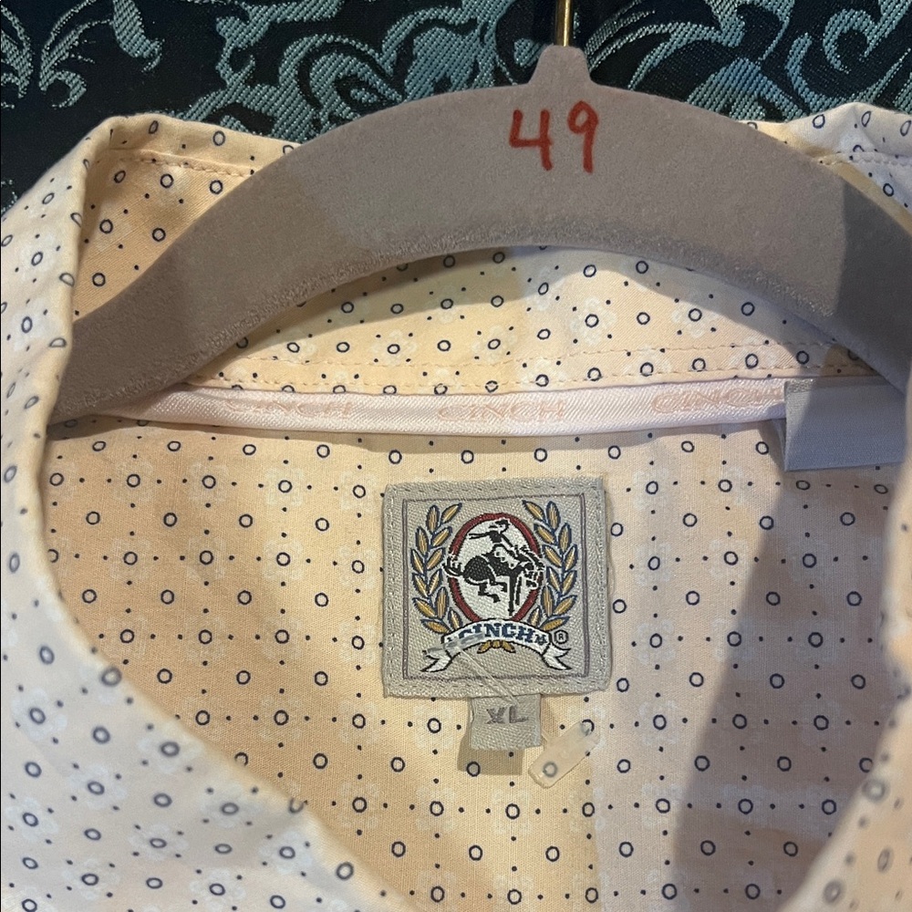 Cinch Light Tan Casual Button-Down Shirt - Picture 6 of 7
